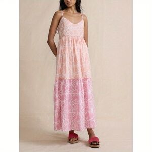 Daydress UK bird tropical print ombre cotton maxi dress